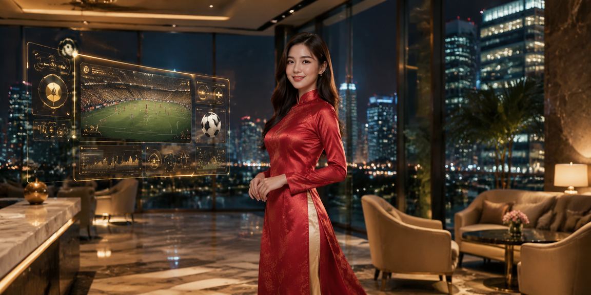 Người chơi casino tại Hà Nội mặc áo dài truyền thống tham gia bàn baccarat trực tuyến